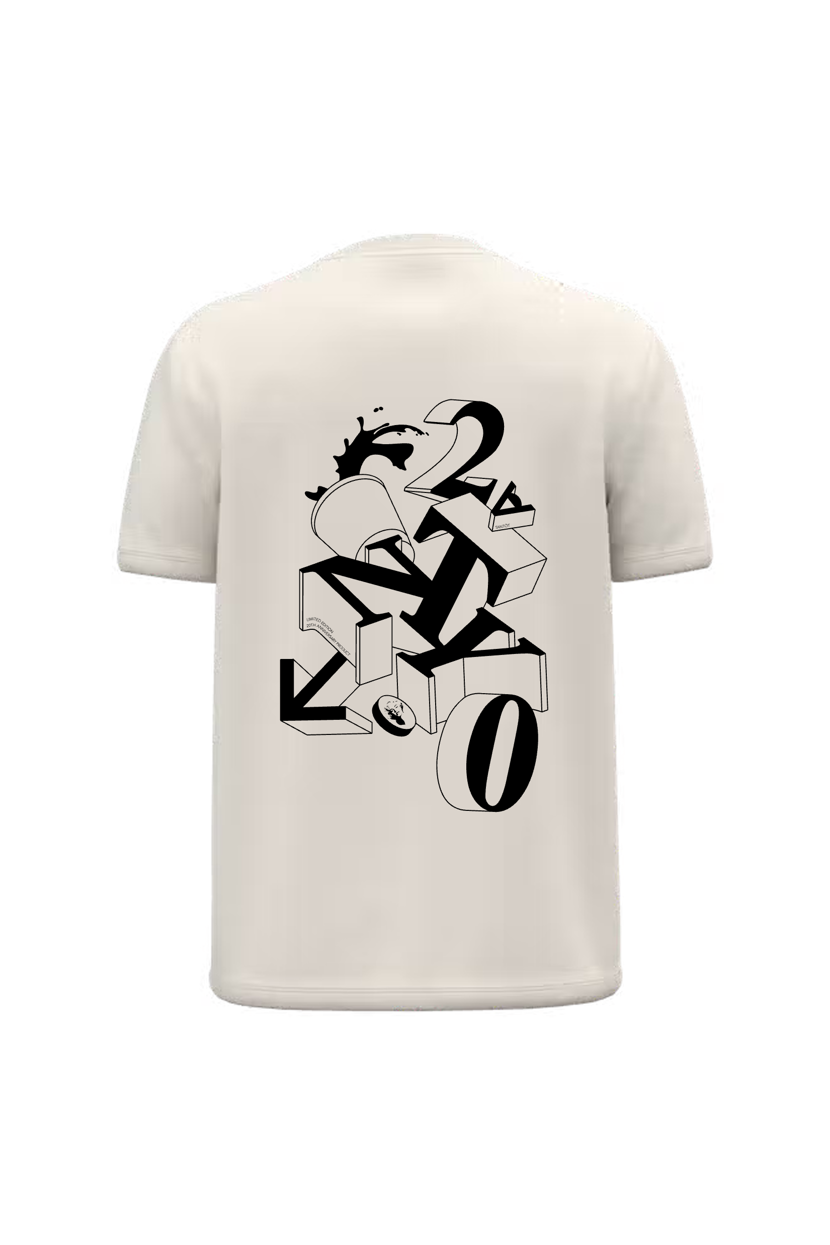 T-shirt ivoire/noir - Spécial 20 ans dos